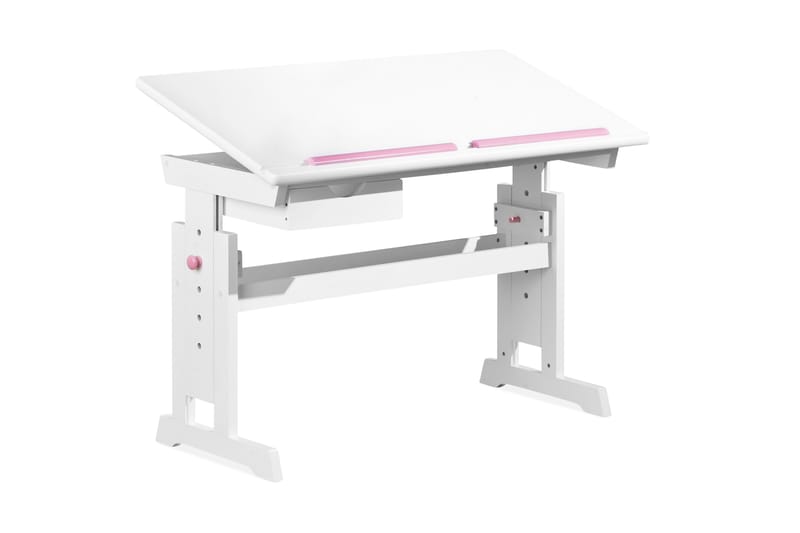 Selena Skrivebord til børn - Hvid/Lyserød - Tegnebord