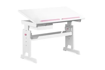 Selena Skrivebord til børn - Hvid/Lyserød - Møbler - Borde - Kontorbord - Tegnebord