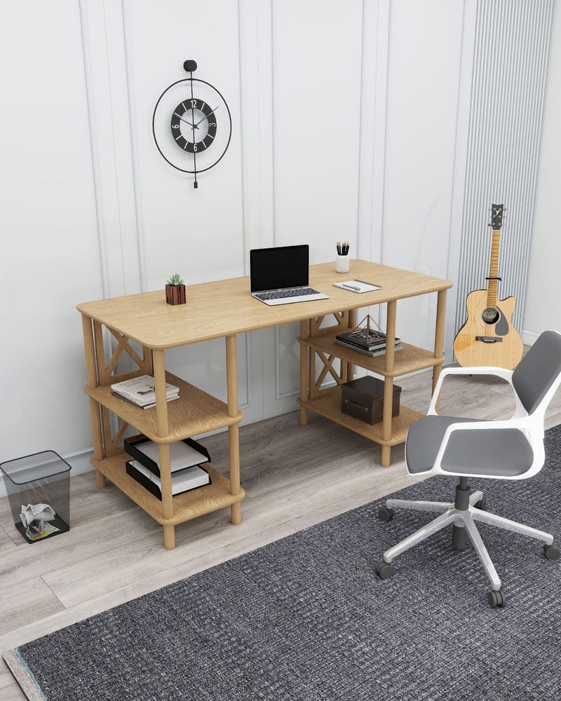 Ticoman Skrivebord 145 cm - Eg - Møbler - Borde - Kontorbord - Skrivebord