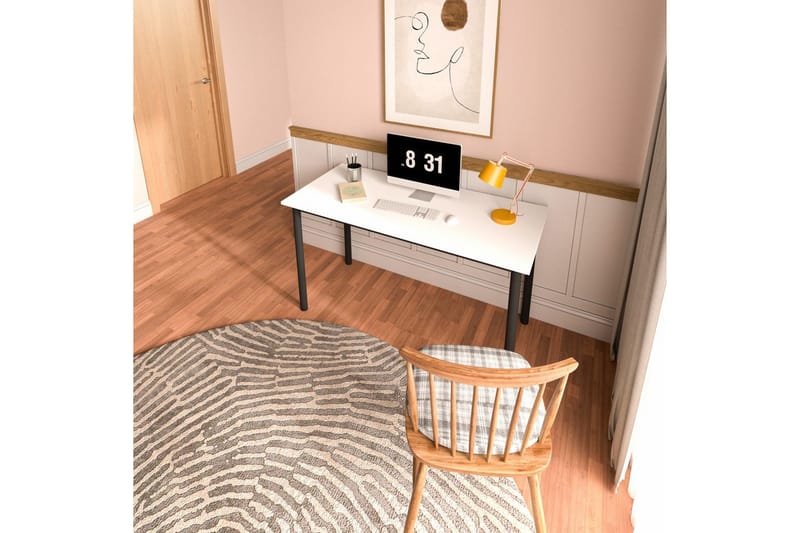 Viva Skrivebord 55x110 cm - Sort/Hvid - Møbler - Borde - Kontorbord - Skrivebord