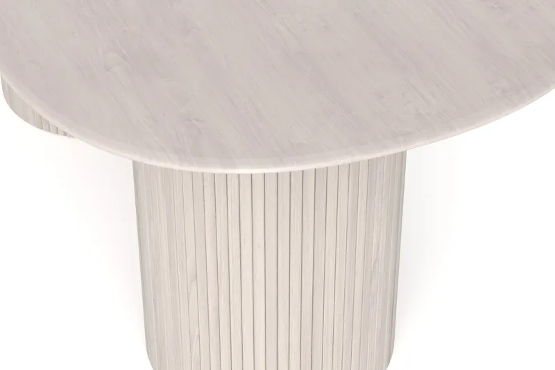 Kopparbo Ovalt Spisebord 180x90 cm Finér - Hvidlaseret eg - Møbler - Borde - Spisebord og køkkenbord
