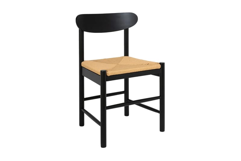 Kopparbo rund spisegruppe 180 cm sort med 8 Malte spisebordsstole - Møbler - Borde - Spisebordssæt