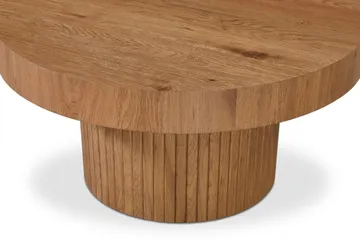 Kopparbo Rundt Sofabord 85 cm med tyk bordplade - Eg - Møbler - Borde - Sofabord