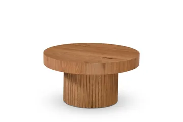 Kopparbo Rundt Sofabord 85 cm med tyk bordplade - Eg - Møbler - Borde - Sofabord