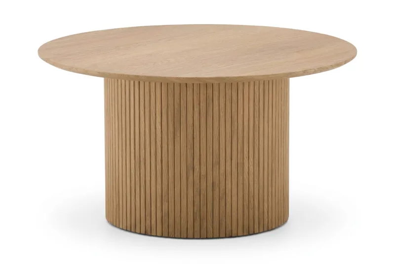 Kopparbo rundt sofabord 85 cm med tynd bordplade, Eg
