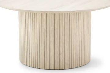 Kopparbo rundt sofabord 85 cm med tynd bordplade - Hvidbejdset eg - Møbler - Borde - Sofabord