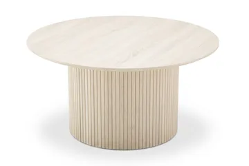 Kopparbo rundt sofabord 85 cm med tynd bordplade - Hvidbejdset eg - Møbler - Borde - Sofabord