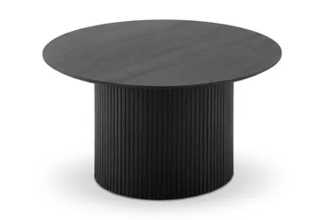 Kopparbo rundt sofabord 85 cm med tynd bordplade - Sortbejdset eg - Møbler - Borde - Sofabord