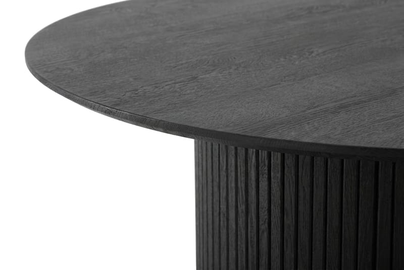 Kopparbo Rundt Sofabord 85 cm med tynd bordplade - Sortlaseret eg - Møbler - Borde - Sofabord