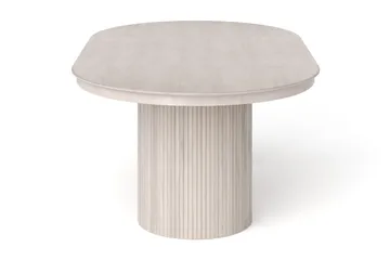 Kopparbo rundt spisebord, forlængeligt 120-220 cm finer - Hvidbejdset eg - Møbler - Borde - Spisebord og køkkenbord