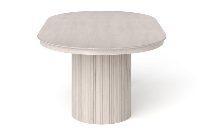 Kopparbo rundt spisebord, forlængeligt 120-220 cm finer - Hvidlaseret - Møbler - Borde - Spisebord og køkkenbord