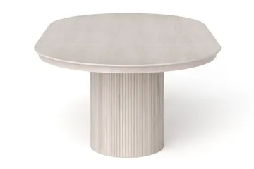 Kopparbo rundt spisebord, forlængeligt 140-240 cm finer - Hvidbejdset eg - Møbler - Borde - Spisebord og køkkenbord