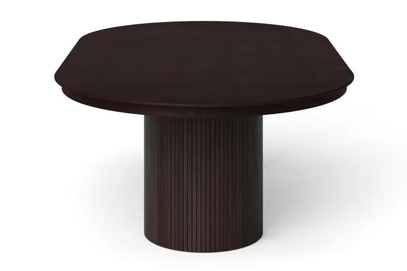 Kopparbo rundt spisebord, forlængeligt 140-240 cm finer - Røget eg - Møbler - Borde - Spisebord og køkkenbord