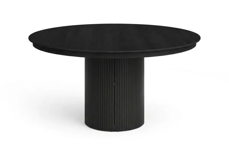 Kopparbo rundt spisebord, forlængeligt 140-240 cm finer - Sortbejdset eg - Møbler - Borde - Spisebord og køkkenbord