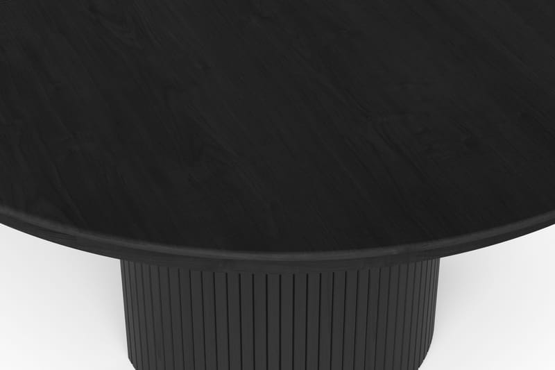 Kopparbo rundt spisebord, forlængeligt 140-240 cm finer - Sortbejdset eg - Møbler - Borde - Spisebord og køkkenbord