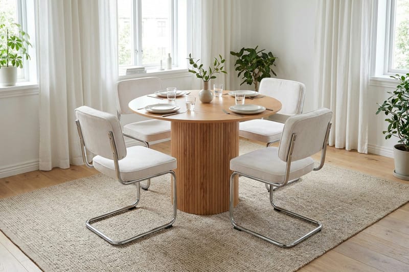 Kopparbo rundt spisebord 110 cm finer - Eg - Møbler - Borde - Spisebord og køkkenbord