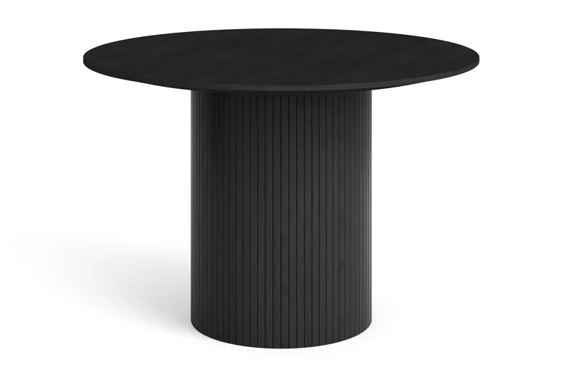 Kopparbo rundt spisebord 110 cm finer, Sortbejdset eg
