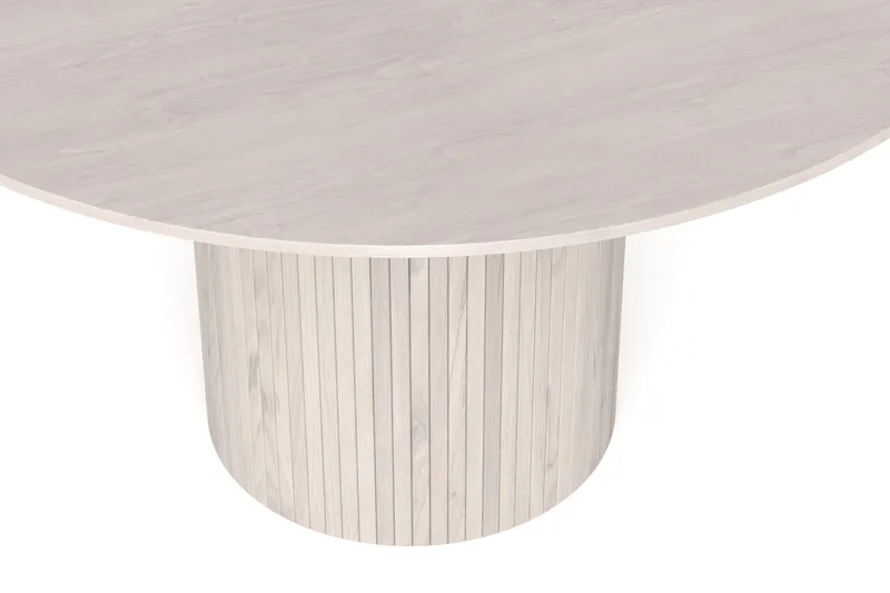 Kopparbo rundt spisebord 130 cm finer - Hvidlaseret - Møbler - Borde - Spisebord og køkkenbord