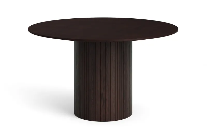 Kopparbo rundt spisebord 130 cm finer, Røget eg