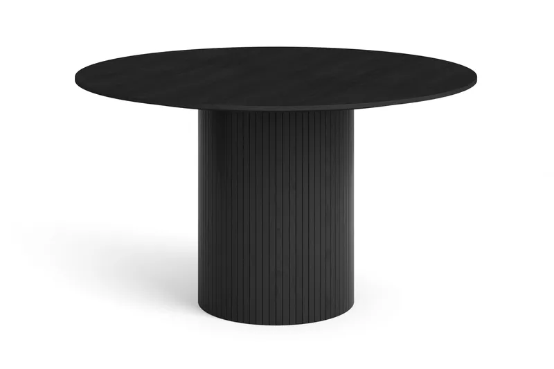 Kopparbo rundt spisebord 130 cm finer, Sortbejdset eg