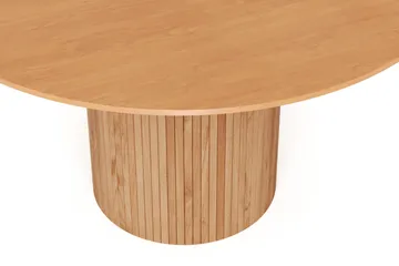 Kopparbo rundt spisebord 130 cm med træ- og egelook - Eg - Møbler - Borde - Spisebord og køkkenbord