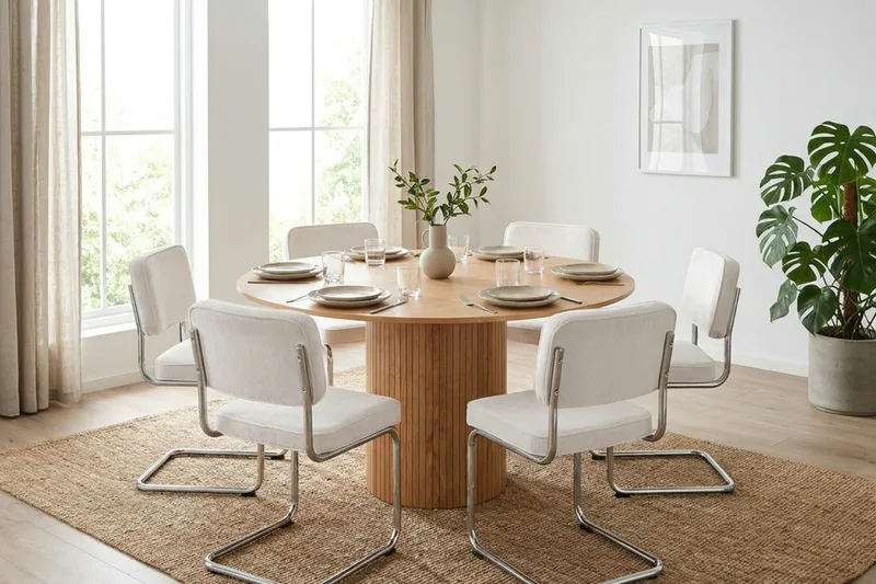 Kopparbo rundt spisebord 150 cm finer - Eg - Møbler - Borde - Spisebord og køkkenbord