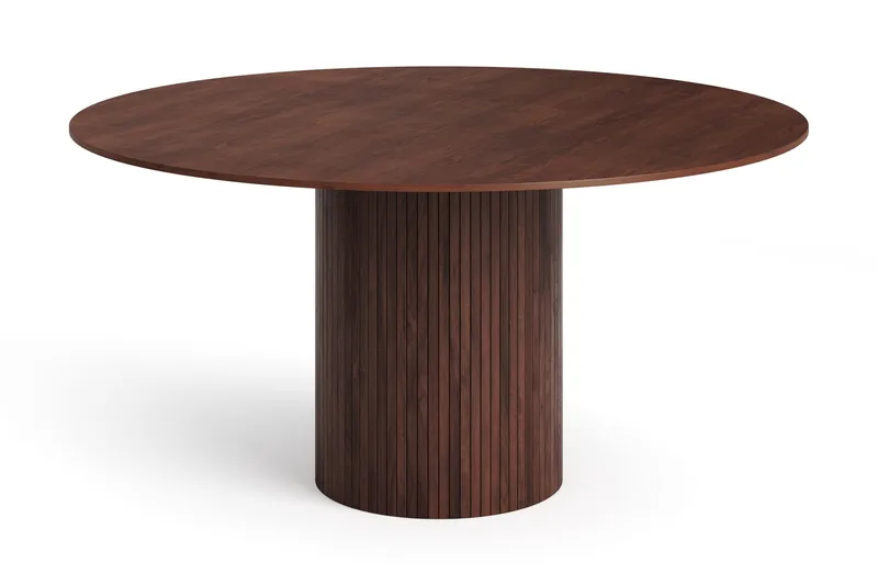 Kopparbo rundt spisebord 150 cm finer, Valnød