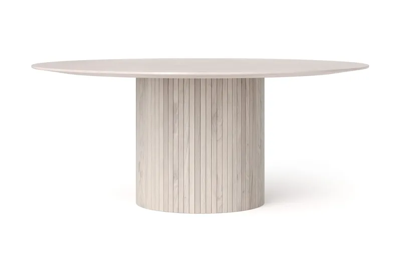 Kopparbo rundt spisebord 180 cm finer - Hvidlaseret - Møbler - Borde - Spisebord og køkkenbord