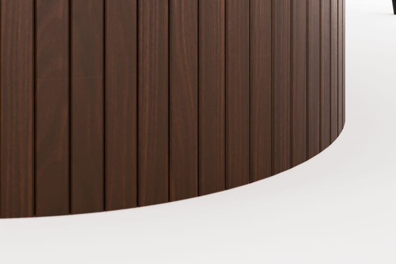 Kopparbo Rundt Spisebord 180 cm med 6 Berit Stole - Valnød - Møbler - Borde - Spisebordssæt