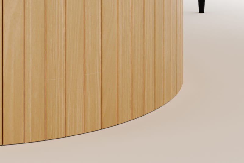 Kopparbo Rundt Spisebord 180 cm med 6 Sawako Stole - Hvidlaseret - Møbler - Borde - Spisebordssæt