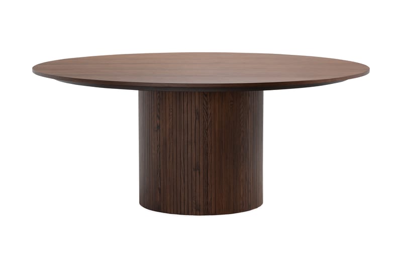 Kopparbo Rundt Spisebord 180 cm med 8 Gemmiano Stole - Valnød - Møbler - Borde - Spisebordssæt