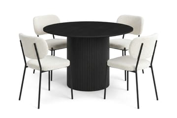 110 cm - Sortbejdset eg