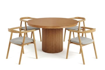 120-220 cm - Sortbejdset eg