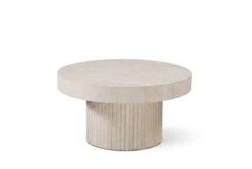 Kopparbo sofabord rundt 85 cm tyk bordplade