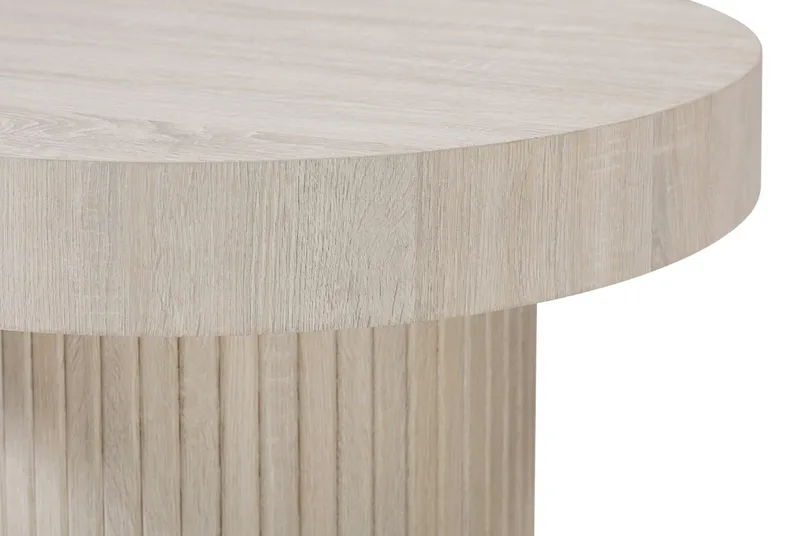 Kopparbo sofabord rundt 85 cm tyk bordplade - Hvidlaseret - Møbler - Borde - Sofabord
