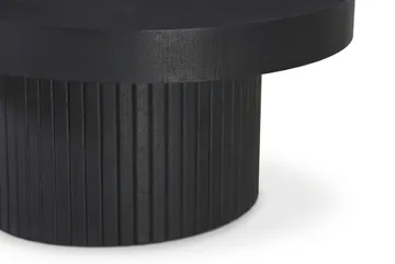 Kopparbo sofabord rundt 85 cm tyk bordplade - Sortbejdset eg - Møbler - Borde - Sofabord