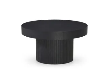 Kopparbo sofabord rundt 85 cm tyk bordplade - Sortbejdset eg - Møbler - Borde - Sofabord
