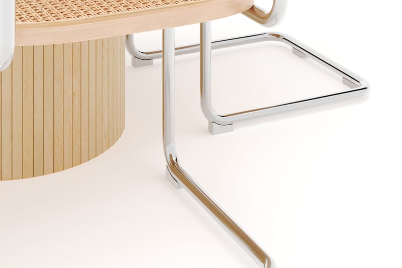 Kopparbo Spisebord 106 cm med 4 stk Build Matstkolar - Hvid - Møbler - Borde - Spisebordssæt