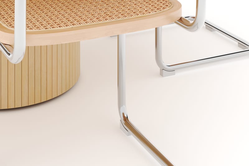 Kopparbo Spisebord 150 cm med 4 stk Build Matstkolar - Hvid - Møbler - Borde - Spisebordssæt