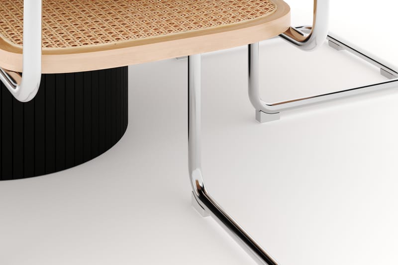 Kopparbo Spisebord 150 cm med 4 stk Build Matstkolar - Sort - Møbler - Borde - Spisebordssæt
