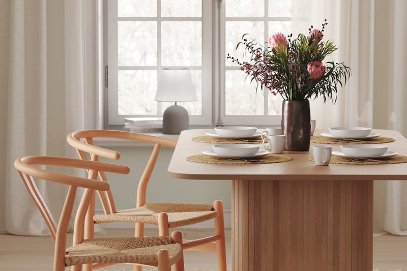 Kopparbo Spisebord 160-220 cm - Lyst hvidlaseret egetræ - Møbler - Borde - Spisebord og køkkenbord
