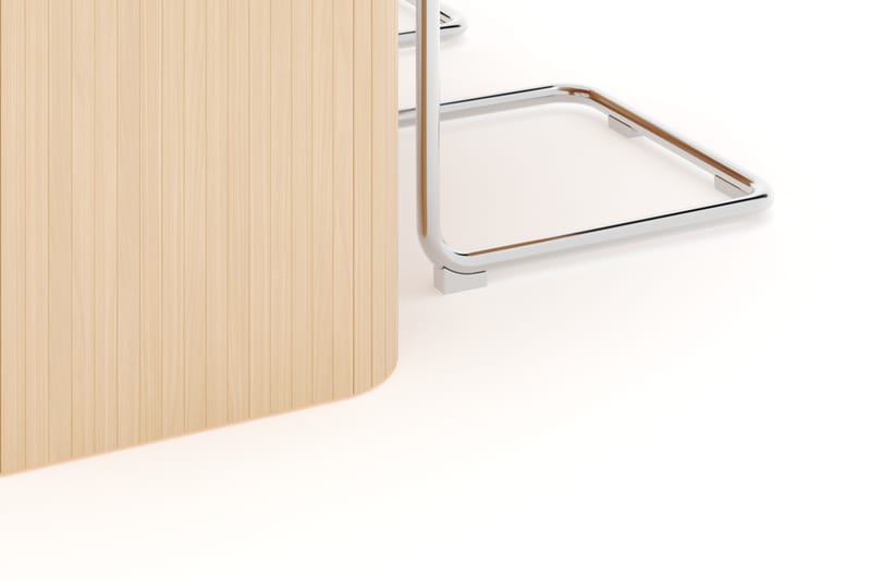 Kopparbo Spisebord 160-220 cm Udtrækkeligt med 4 stk Build Matstkolar - Hvid - Møbler - Borde - Spisebordssæt