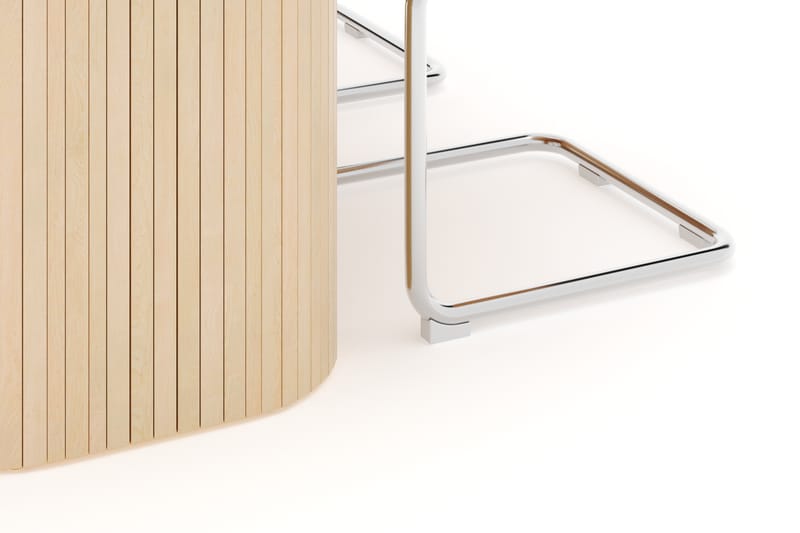 Kopparbo Spisebord 160 cm med 4 stk Build Matstkolar - Hvid - Møbler - Borde - Spisebordssæt