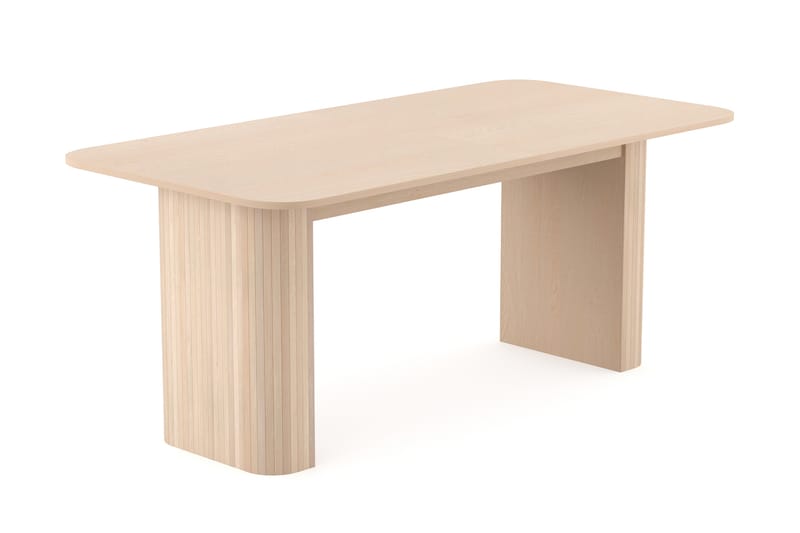 Kopparbo Spisebord 180-240 cm Udtrækkeligt med 6 Berit Stole - Hvid - Møbler - Borde - Spisebordssæt