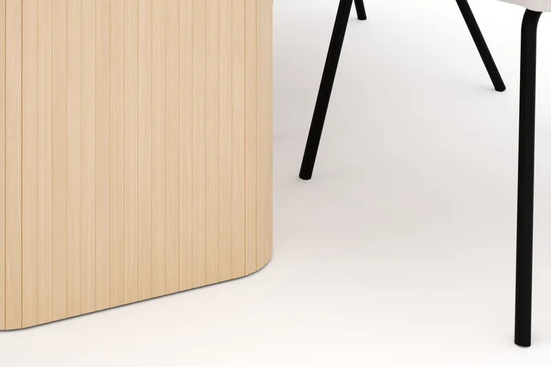 Kopparbo Spisebord 180-240 cm Udtrækkeligt med 6 Berit Stole - Hvid - Møbler - Borde - Spisebordssæt