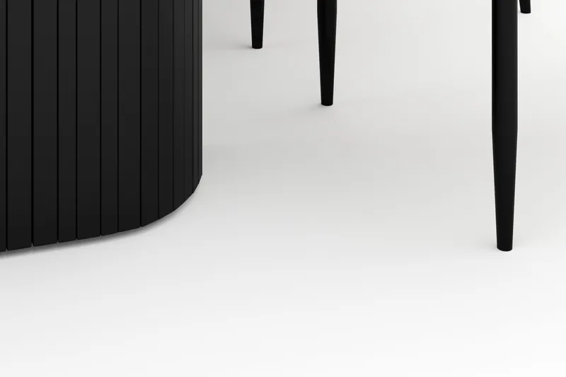 Kopparbo Spisebord 180-240 cm Udtrækkeligt med 6 Sawako Stole - Hvid - Møbler - Borde - Spisebordssæt