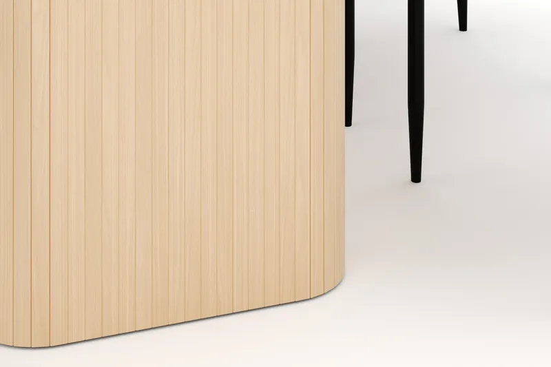 Kopparbo Spisebord 180-240 cm Udtrækkeligt med 6 Sawako Stole - Hvid - Møbler - Borde - Spisebordssæt