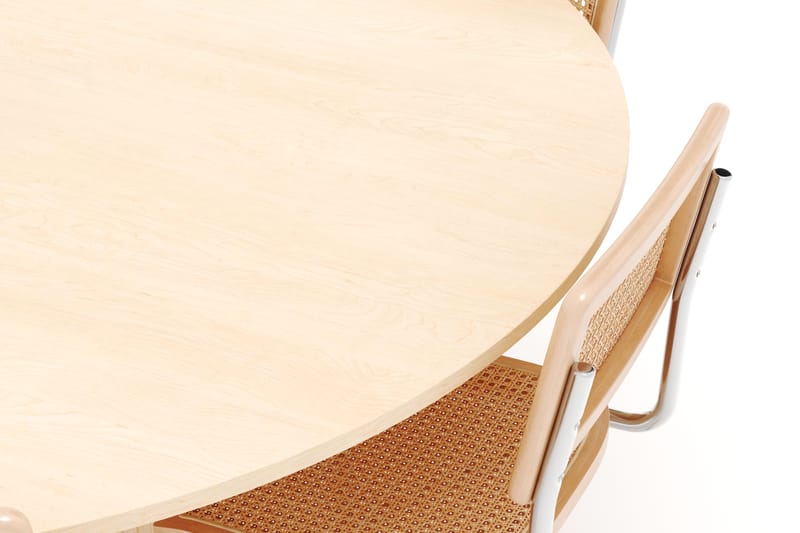Kopparbo Spisebord 180 cm med 6 stk Build Matstkolar - Whitewash - Møbler - Borde - Spisebordssæt