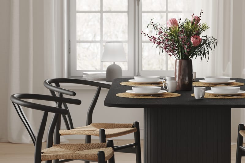 Kopparbo Spisebord 160-220 cm - Sort Træ - Møbler - Borde - Spisebord og køkkenbord