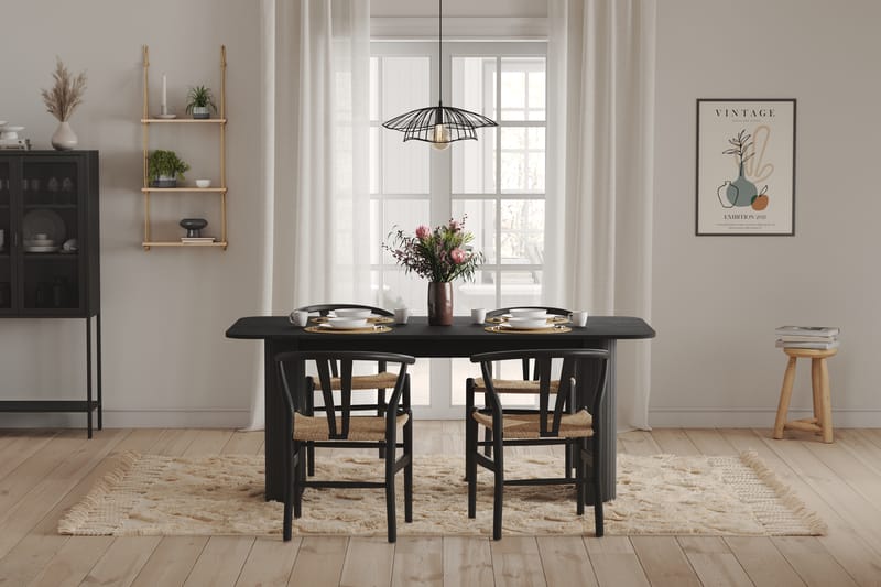 Kopparbo Spisebord 180 cm - Sort træ - Spisebord og køkkenbord